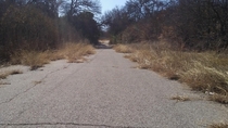 Old abandoned road in Fort WorthTX