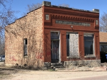 Old bank in Burbank South Dakota