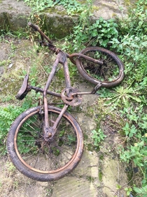 Old BMX I saw by the side of a canal