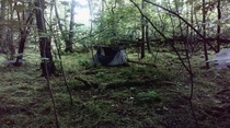 Old camping ground Last tent standing