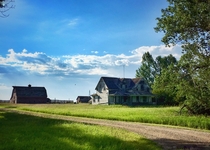 Old farm yard in Saskatchewan 
