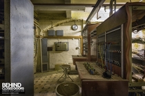 Old fashioned switchboard in an old military telephone exchange - hidden in the basement of an abandoned country house in the UK more in comments 