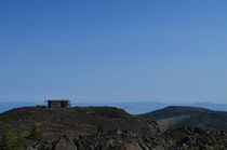 Old fire lookout tower on top of Casey Peak near Helena Montana 