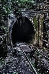 Old Helensburgh Train Tunnel Sydney Australia disused since  