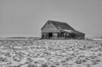 Old Iowa Barn In Winter 