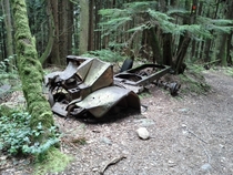 Old logging wagon North Vancouver BC x oc