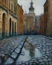 Old Lviv My painting x cm