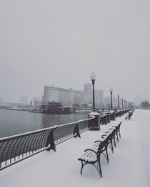 Old port of Montreal in November