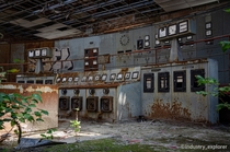 Old power plant control room 