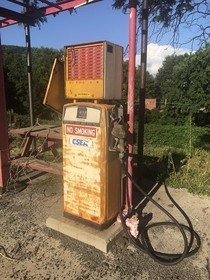 Old school gas pump