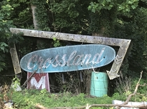 Old sign I found out by the lake