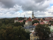 Old Tallin Estonia from castle hill