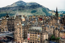 Old town in Edinburgh Scotland