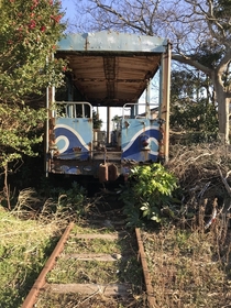 Old train car in Choshi Chiba Japan