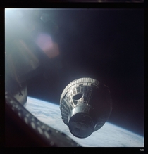 On December   Wally Schirra maneuvered the Gemini  spacecraft within  foot  cm of its sister craft Gemini  The spacecraft were not equipped to dock with each other but maintained station-keeping for more than  minutes 