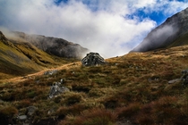 On the accent to Beinn Dorian Highlands Scotland 