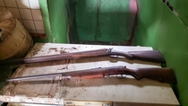 On This Day in  Two Guns Found in an Abandoned House OC x