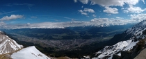 On top of the world near Innsbruck Austria 