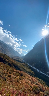 One fine morning at Langtang National Park Nepal 