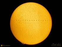 One month ago I captured the ISS transiting the Sun in H 