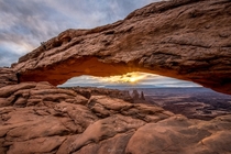 One morning I joined the tripod army at Mesa Arch in Utah and this is what I got 