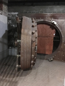 One of many turn of century vaults inside state savings bank downtown Detroit 