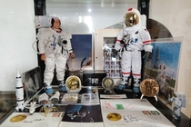 One of my SpaceApollo displays including some flown items from Apollo and Shuttle