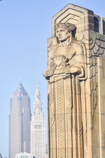 One of the Guardians of Transportation on the Hope Memorial Bridge in Cleveland Ohio