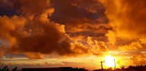 One of the most beautiful sunsets Ive witnessed Reunion Island 