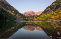 One of the most photographed Fall scenes but it never gets old Maroon Bells CO 
