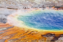 One of the most surreal places on Earth Grand Prismatic Spring Yellowstone National Park WY 