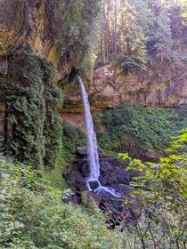 One of the ten enchanting falls at Silver Falls State Park in Oregon 