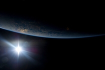 One year ago - the first picture Karen shared from the ISS - sunset over the Indian Ocean June   
