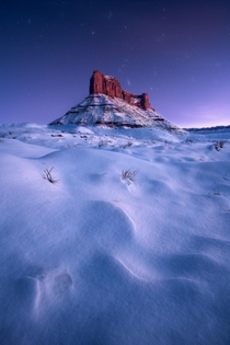 Only a handful of times each year Utahs deserts become blanketed in white The combination between snow amp sand is incredible Castle Valley near Moab UT