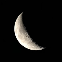 Our moon - pic taken  minutes ago w a Nexstar se amp iPhone