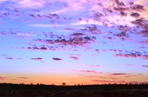 Outback sunset Alice Springs Northern Territory Australia 