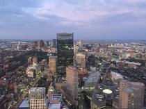 Overlooking Boston MA