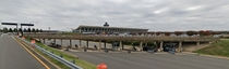 Overpass doubling as the roof of a toll plaza Dulles International Airport VA
