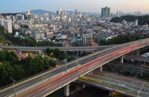 Overpasses of Seodaemun District Seoul South Korea 