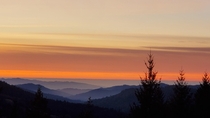 Pacific Sunset from Coast Range Humboldt County CA x OC
