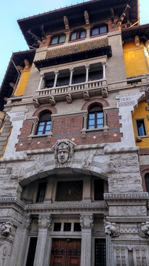 Palazzo del Ragno Art Nouveau residential building designed by Gino Copped in  Rome 