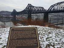 PampLE Railroad bridge across the northern most point of the Ohio River Old yet still sturdy and beautiful Jan  