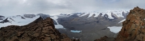 Pano of the Taylor Valley in Antarctica from Peak  