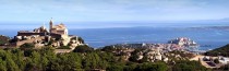 Panorama of Calvi Corsica France 