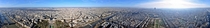 Panorama of Paris as seen from the Eiffel Tower in a full -degree view