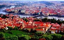 Panorama of Prague in the Czech Republic