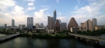 Panorama of the Austin TX skyline 