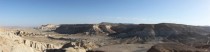 Panorama on top of Masada in Israel 