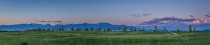 Panoramic View of My Backyard at Sunset Bozeman Montana  x Full-res in comments