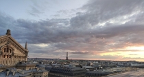 Paris and its beautiful sky yesterday 